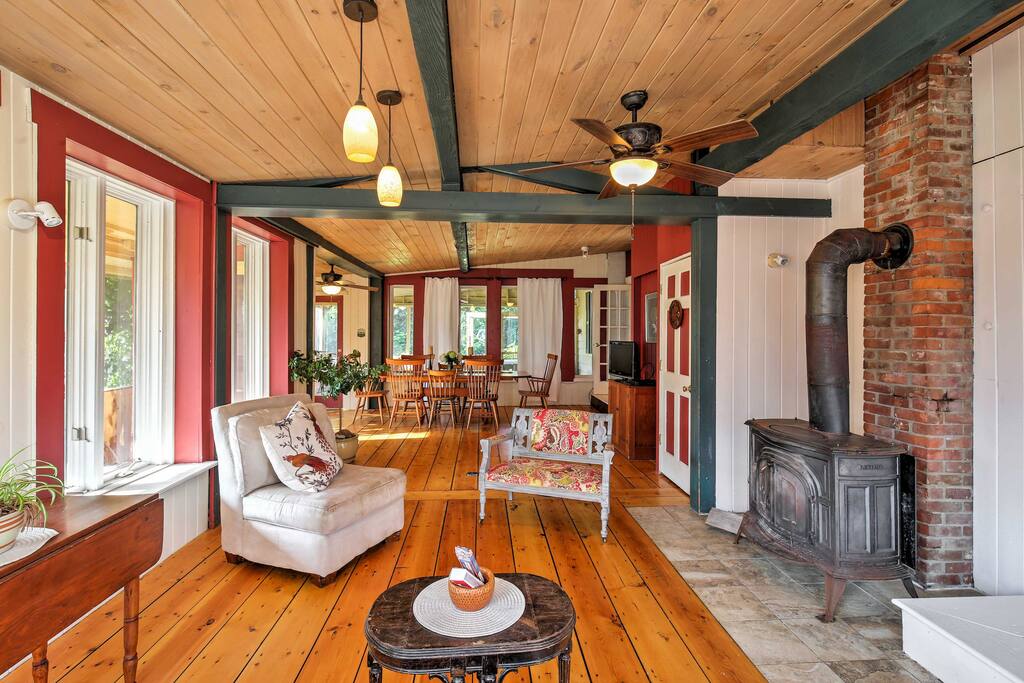 This 145 year old farm house exudes character and charm.