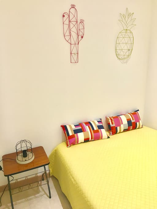 Chambre avec un vrai lit 2 pers