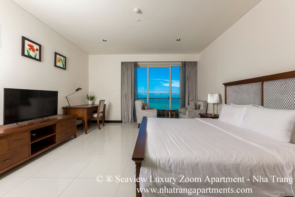 Feeling the fresh air from the sea through the big balcony