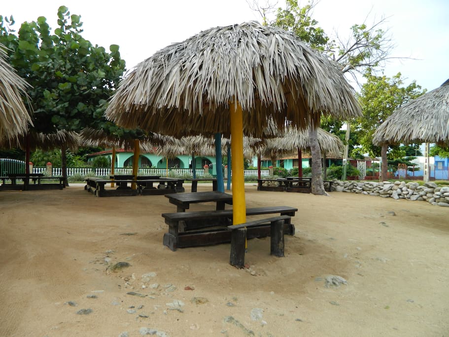 Tiki Bar in the coast line, adjacent to Casa Estrada block. Ideal place to enjoy the stunning sunset.