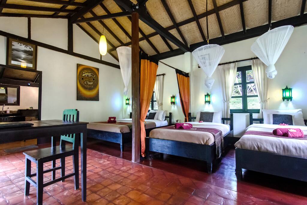 The spacious family house