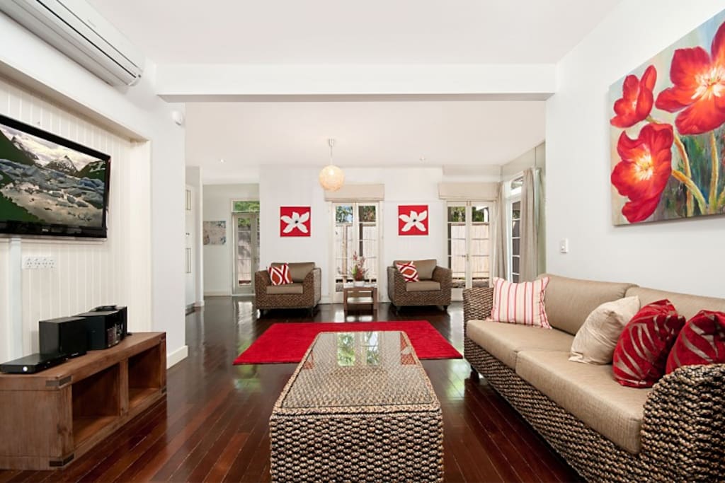 Spacious modern living area