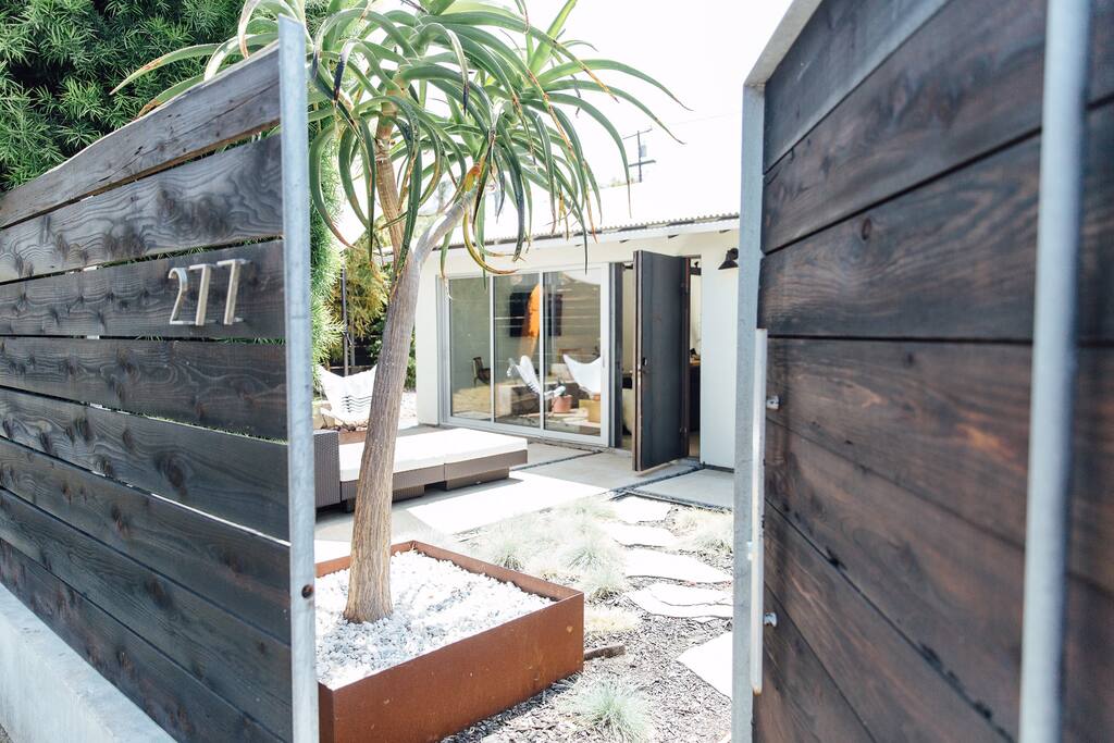 Front entrance gated