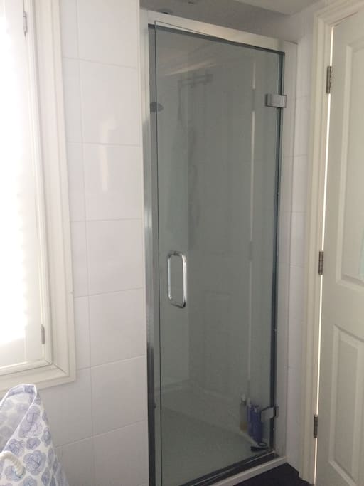 Bathroom with shower enclosure