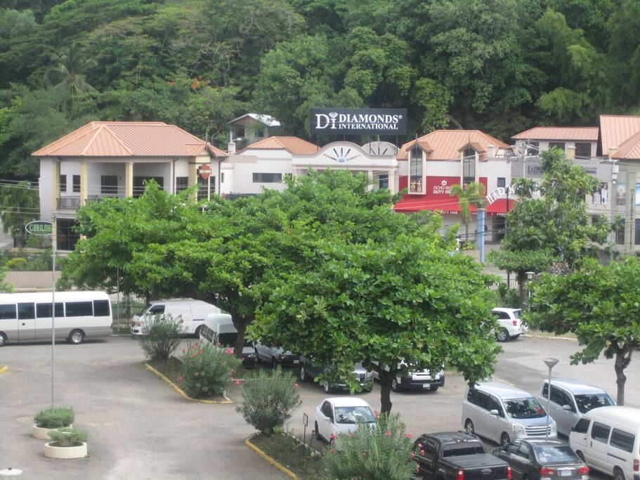 Partial view of Ochi town square