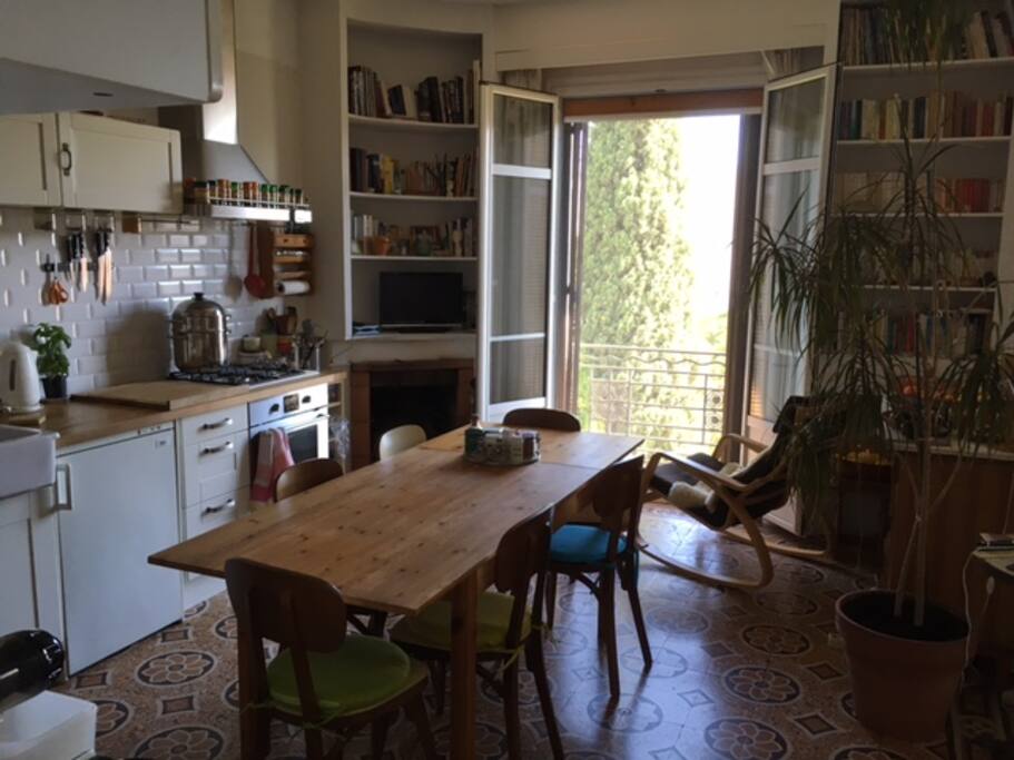 cuisine salle à manger bien équipée