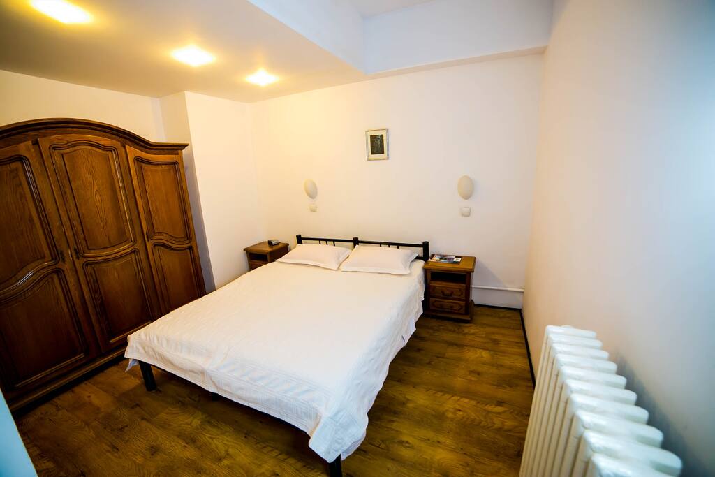 the bed
