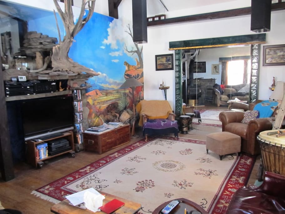 Yoga-centric living room