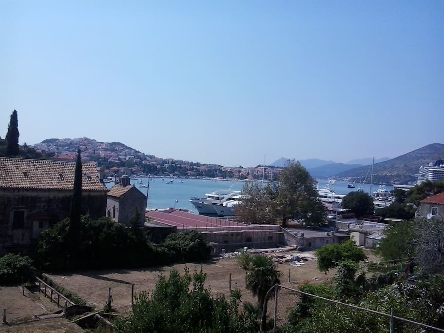 view from my property on the port of Gruž