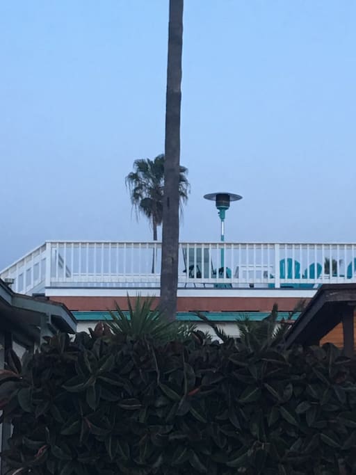 Heated rooftop ocean front deck
