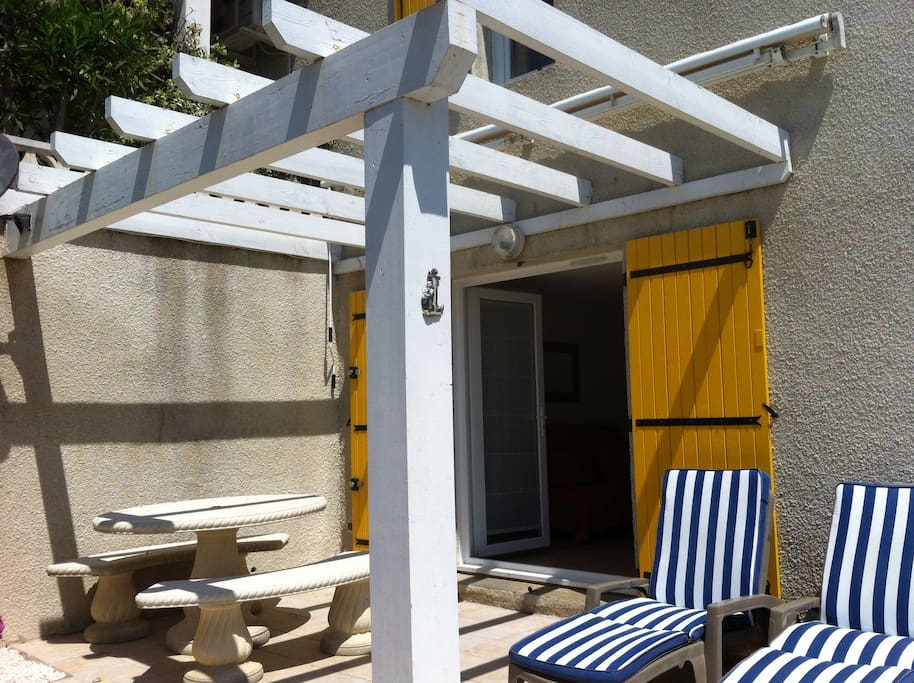 Sun drenched terrace