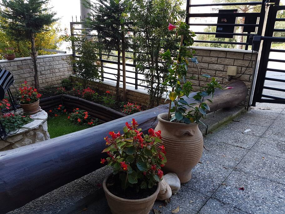 Small garden near the entrance