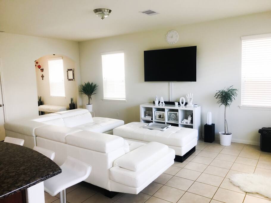Enjoy the spacious living room.