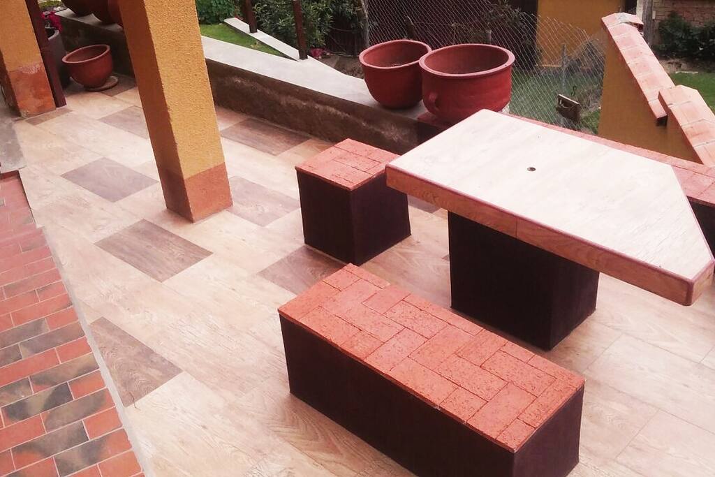 Comedor en terraza