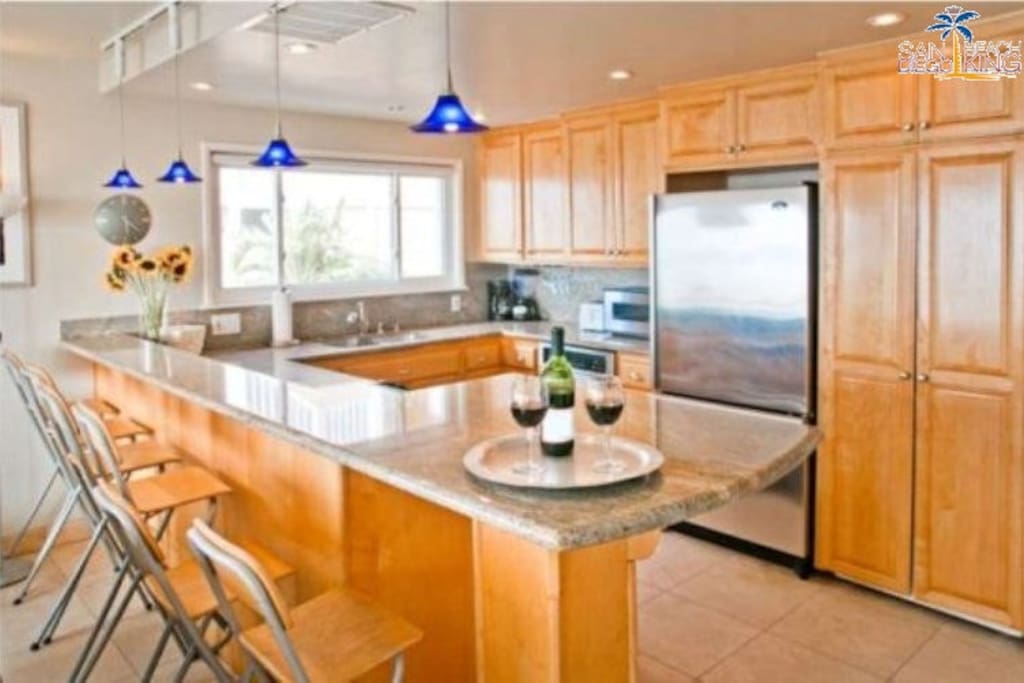 Fully Loaded kitchen, Stainless Steal Appliances, Mission Beach, San Diego Vacation House Rental