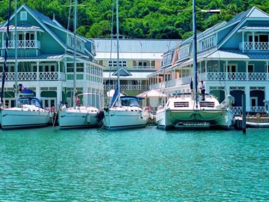The beautiful Marina Village, where our apartment is!
