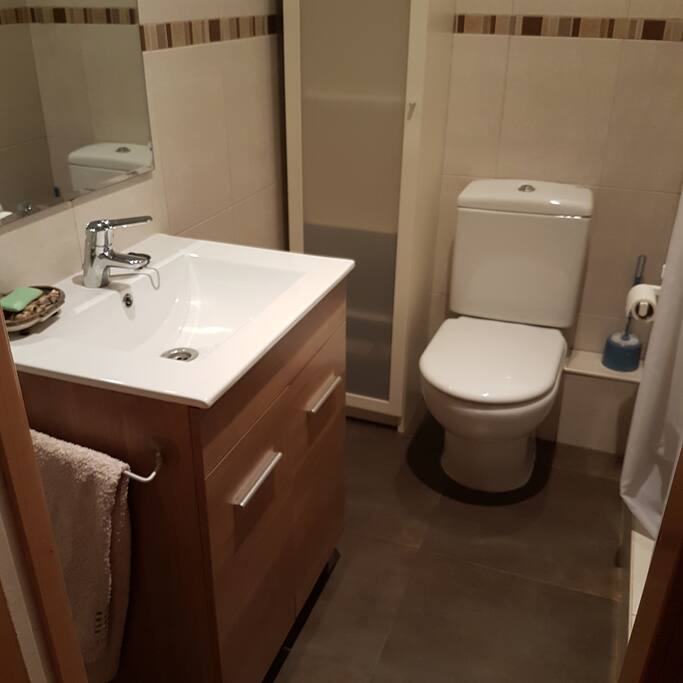baño con ducha