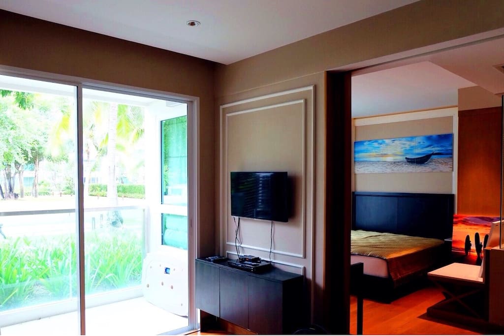 and Bedroom in the back