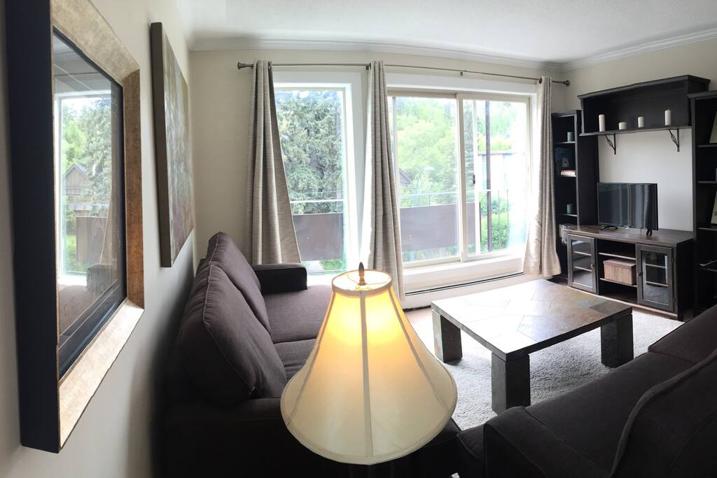 Bright with large windows