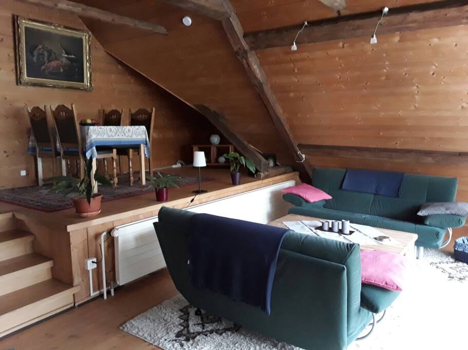 Living room with dining aerea