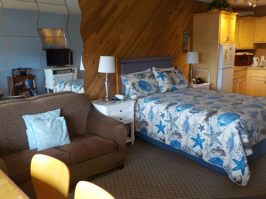 Living Area/Queen Bed