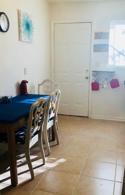 Sun-Splashed kitchen and rear exit