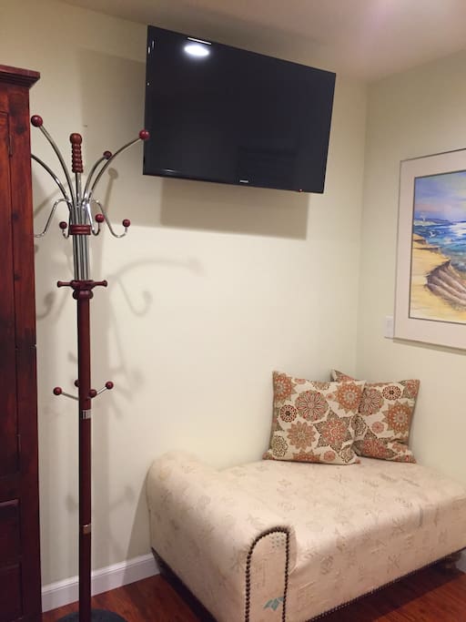 TV and lounge chair