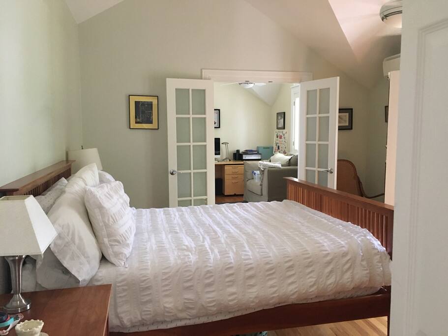 Mater bedroom with adjoining office space