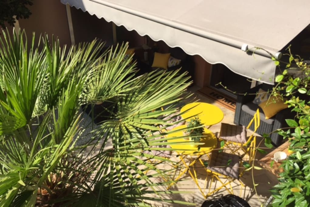 un store pour se protéger du soleil