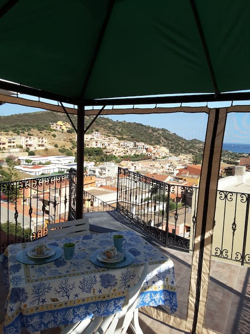 Gazebo in terrazza riservato agli ospiti