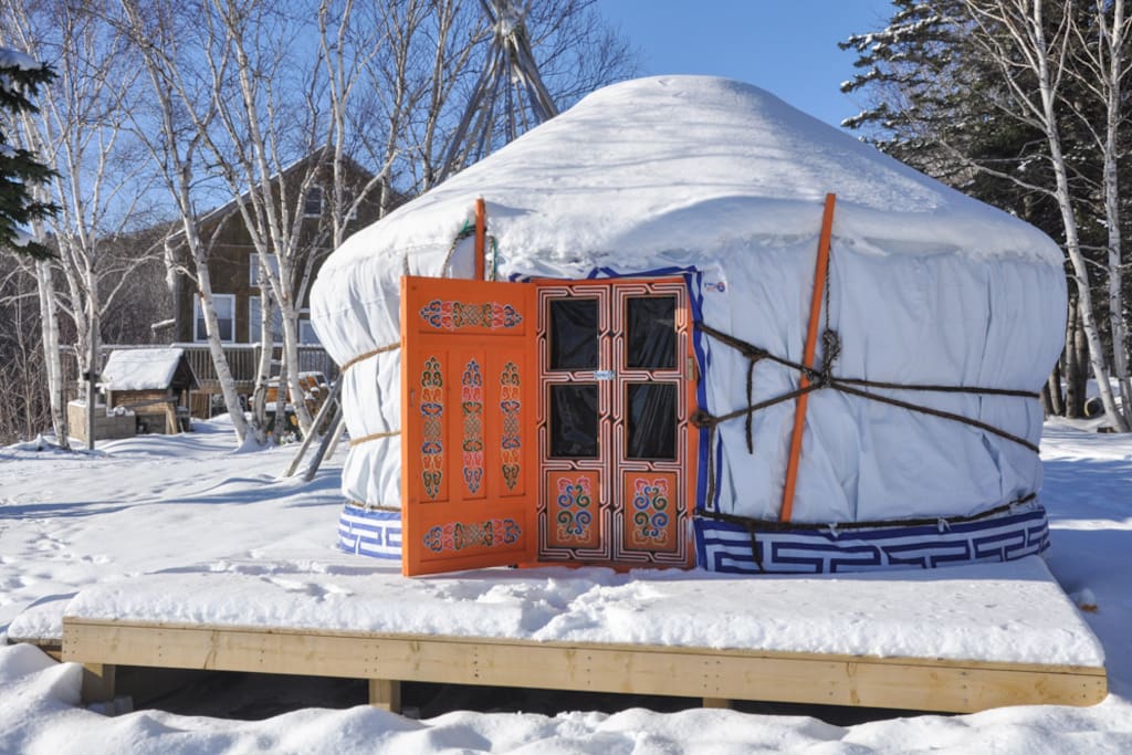 Our Yurts are equipped with heat and are rentable year round.