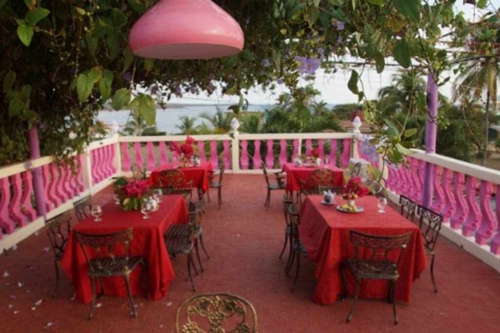 Terrace restaurant at casa larabi