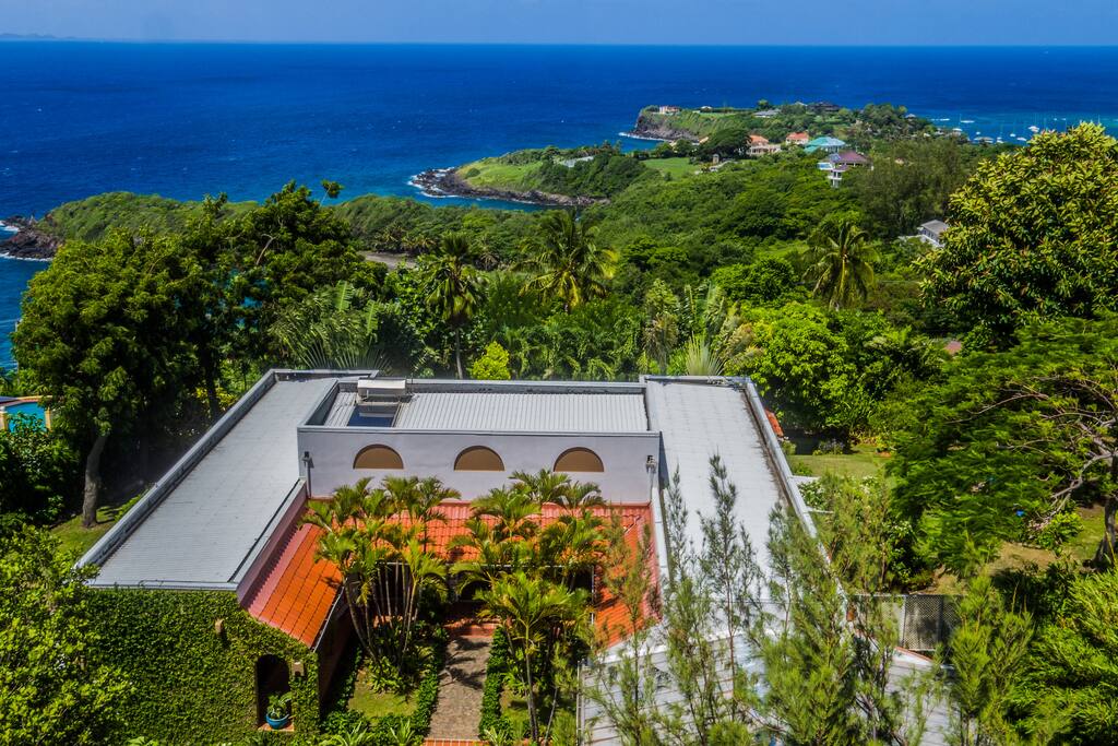 View to South overlooking island of Bequia