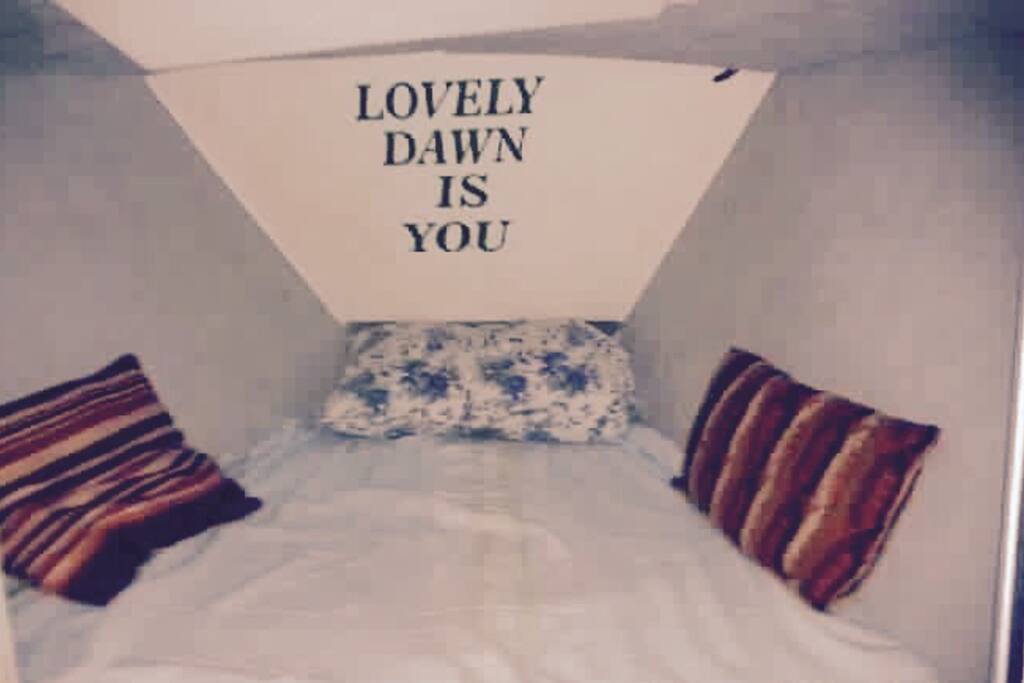 Private room with small double bed!