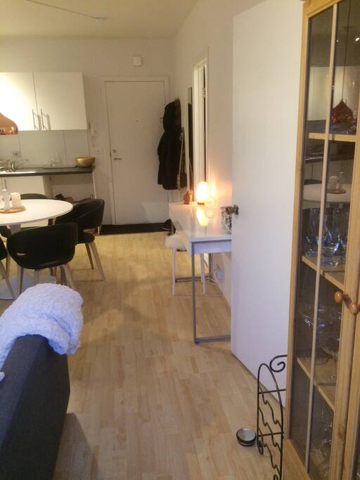 Living room and kitchen