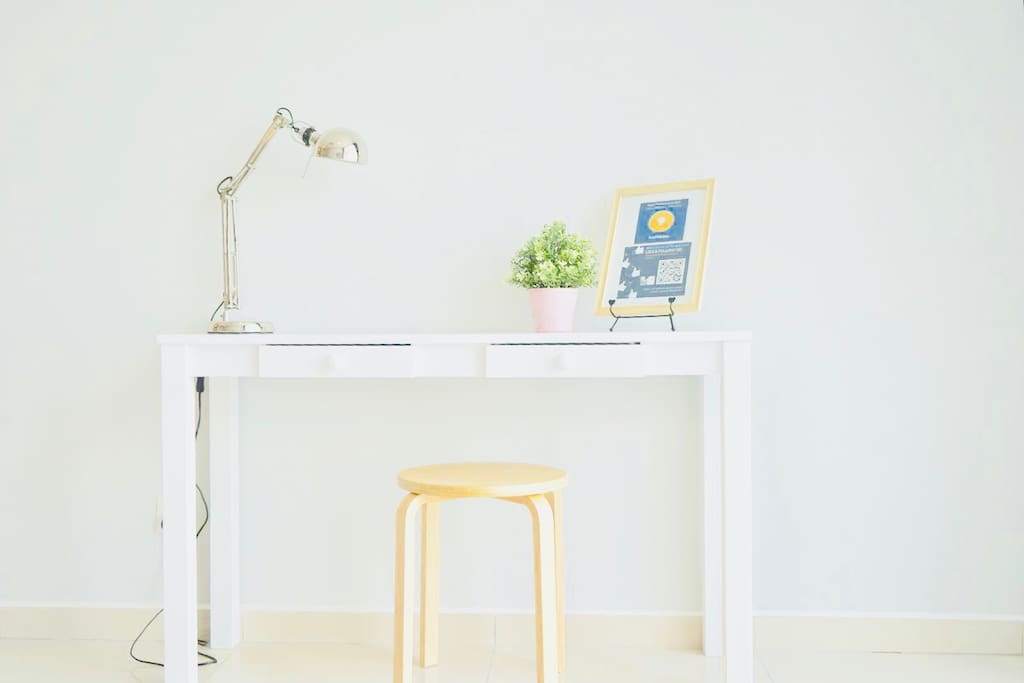 Workspace for working on your laptop