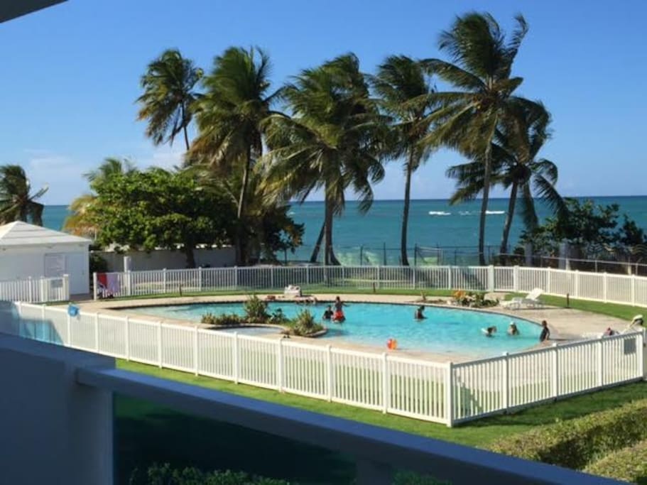 One of two swiming pools available.