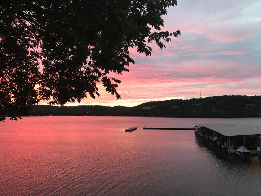This is the nightly view off of your deck!
