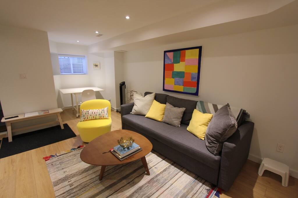 Pull out sofa bed for extra guests