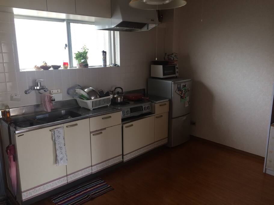 Kitchen. Help yourself to cooking ingredients in the pantry.