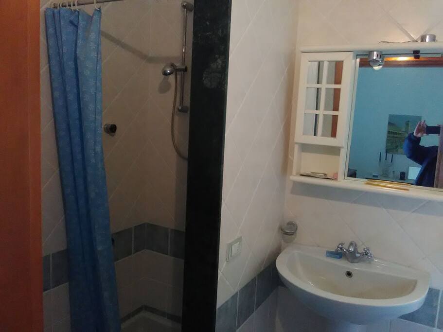 il bagno privato con doccia