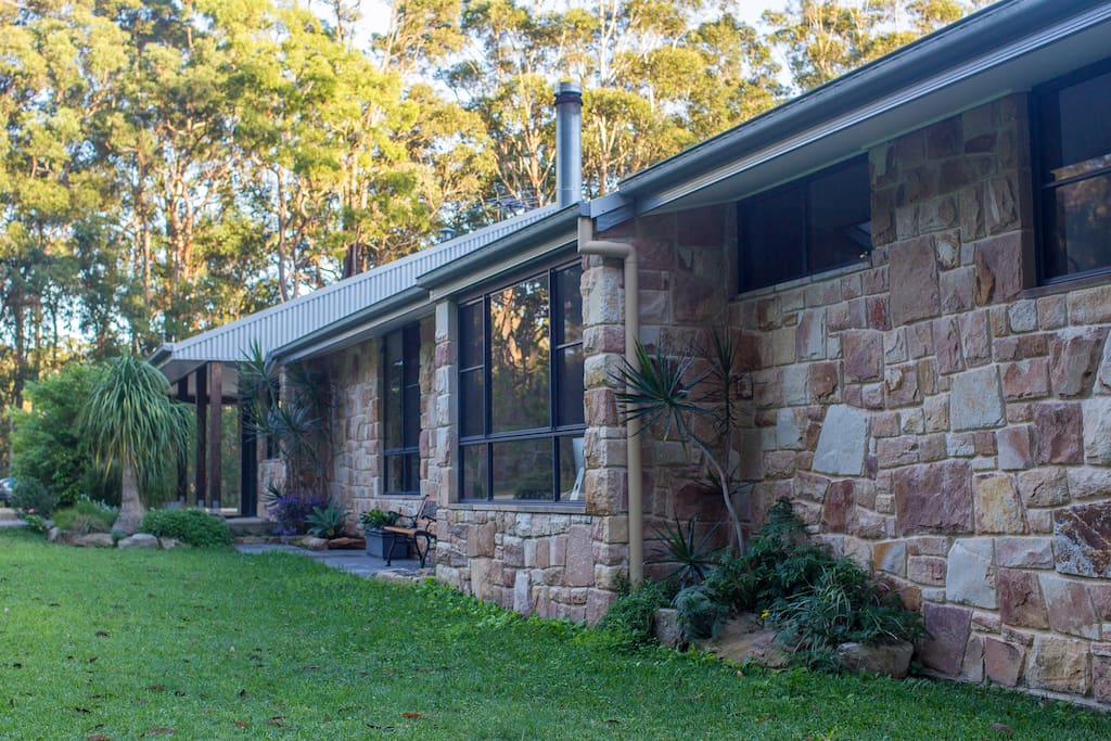 Beautiful handbuilt sandstone house
