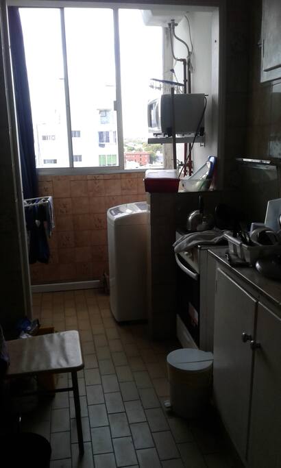 Cocina con lavadero, uso común.