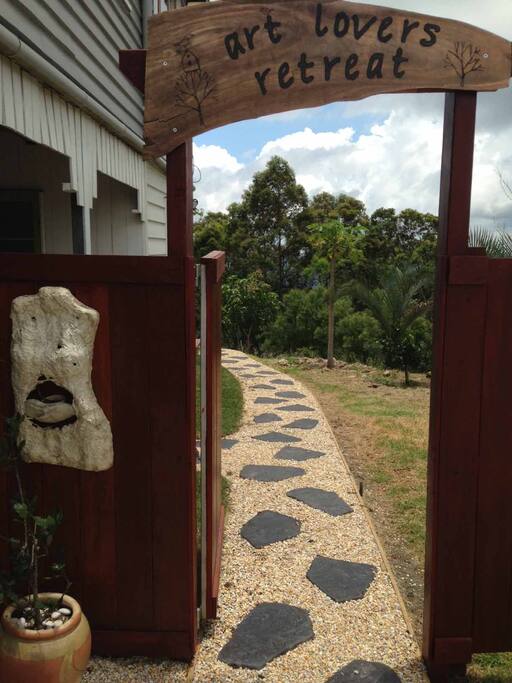 pathway leading to our retreat