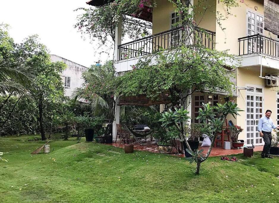 The view of our home from the front yard