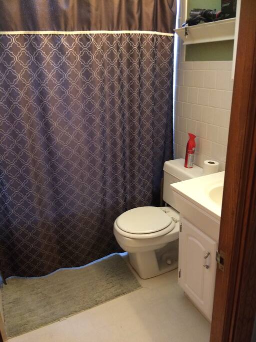 This is the clean and cozy restroom.