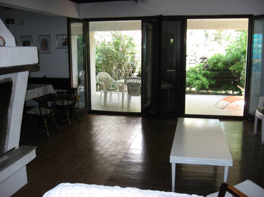 From living-room to the terrace
