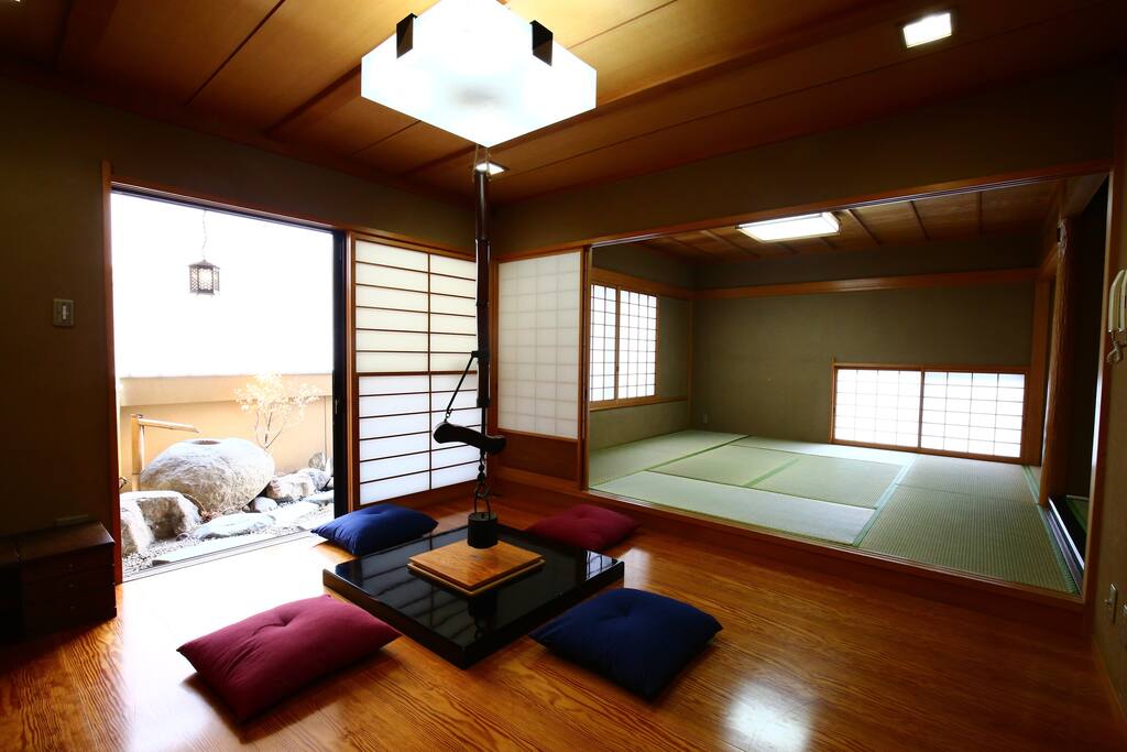 The Irori (いろり, 囲炉裏, 居炉裏) room is a traditional Japanese sunken hearth with The Tatami room to relax and find your zen zone.