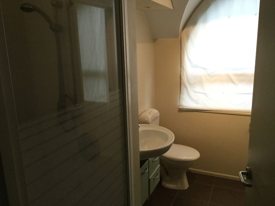 Private en-suite with shower.