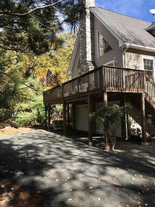 Paved driveway and parking for 4.